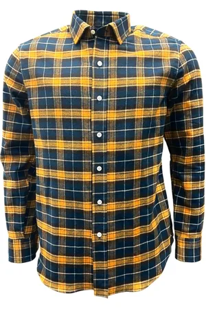 SALVATORE PICCOLO Heren, Overhemden, Veelkleurig, Maat: M Flanel