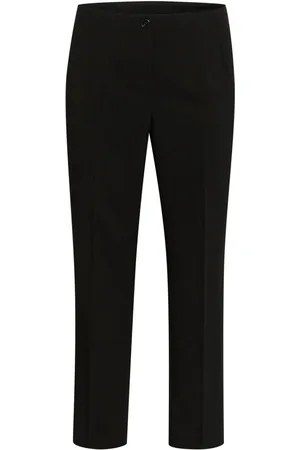 Kaffe Dames, Broeken, Zwart, Maat: 6XL