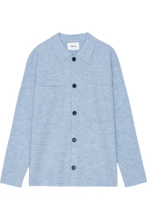 NN.07 Heren, Jassen, Blauw, Maat: XL Wol