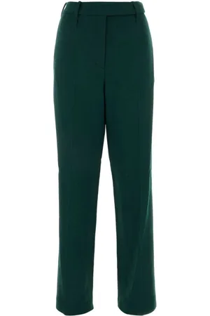 ALEXANDRE VAUTHIER Dames, Broeken, Groen, Maat: XS Wol