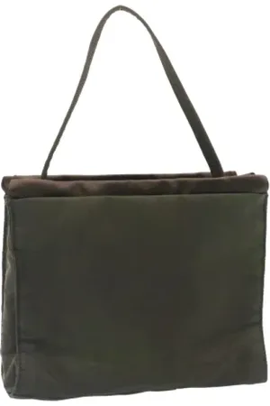 Prada Dames, Pre-owned, Groen, Maat: ONE Size Nylon