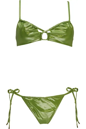 MISS BIKINI Dames, Badkleding, Groen, Maat: M