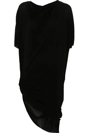 Rick Owens Dames, Jurken, Zwart, Maat: S Leer