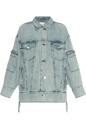 Gestuz Dames, Jassen, Blauw, Maat: S Denim