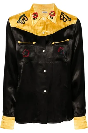 BODE Dames, Blouses & Shirts, Veelkleurig, Maat: 3XL Viscose