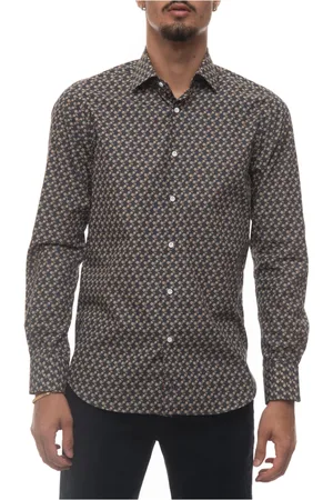 Carrel Heren, Overhemden, Grijs, Maat: 5XL Katoen