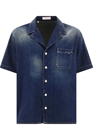 VALENTINO Heren, Overhemden, Blauw, Maat: M