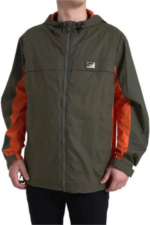 Dolce & Gabbana Heren, Jassen, Groen, Maat: 4XL Katoen