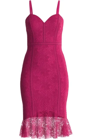 Guess Dames, Jurken, Roze, Maat: 3XL