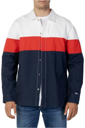 Tommy Hilfiger Heren, Overhemden, Blauw, Maat: XL Katoen