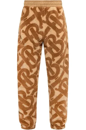 Burberry Heren, Broeken, Bruin, Maat: S Wol