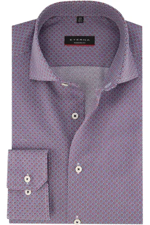 ETERNA Heren, Overhemden, Rood, Maat: 4XL Katoen