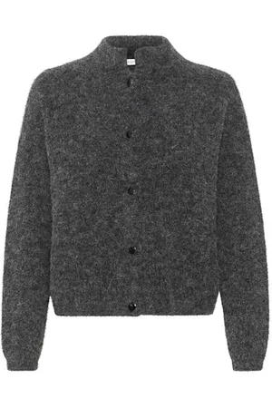 Gestuz Dames, Truien, Grijs, Maat: XL Wol