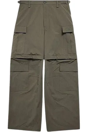 Balenciaga Dames, Broeken, Groen, Maat: 2XS Poliester