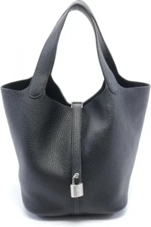 Hermès Dames, Pre-owned, Zwart, Maat: ONE Size Leer