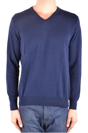 ALTEA Heren, Truien, Blauw, Maat: S Katoen