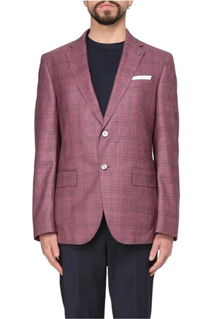 HUGO BOSS Heren, Jassen, Rood, Maat: XL Linnen