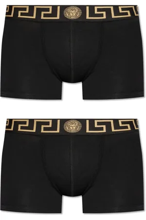 VERSACE Heren, Ondergoed, Zwart, Maat: 2XL Katoen