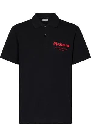 Alexander McQueen Heren, Tops, Zwart, Maat: M Katoen
