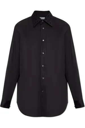Alexander McQueen Heren, Overhemden, Zwart, Maat: M Katoen