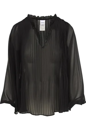 Aspesi Dames, Blouses & Shirts, Zwart, Maat: XS Poliester