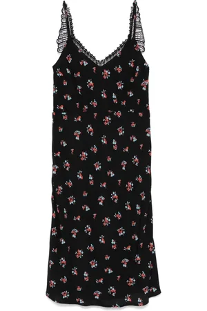 A.P.C. Dames, Jurken, Zwart, Maat: M Viscose