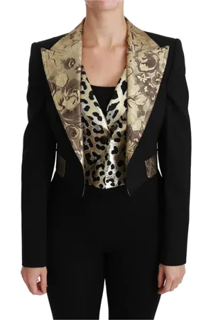 Dolce & Gabbana Dames, Jassen, Zwart, Maat: XS Wol