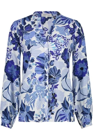 Fabienne Chapot Dames, Blouses & Shirts, Blauw, Maat: M Viscose