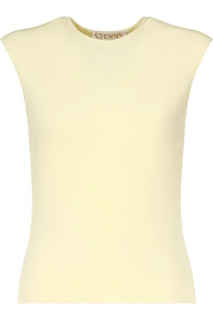 GENNY Dames, Tops, Geel, Maat: M Viscose