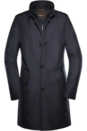 MOORER Heren, Mantels, Blauw, Maat: 4XL