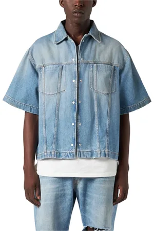 1989 STUDIO Heren, Overhemden, Blauw, Maat: S Denim