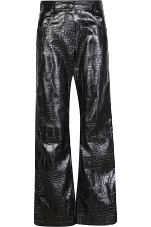 Msgm Dames, Broeken, Zwart, Maat: 2XS Polyamide