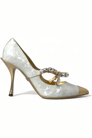 Dolce & Gabbana Dames, Schoenen, Wit, Maat: 40 EU Leer