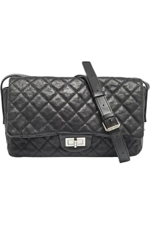 CHANEL Dames, Pre-owned, Zwart, Maat: ONE Size Leer
