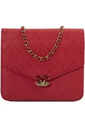 CHANEL Dames, Pre-owned, Roze, Maat: ONE Size Leer