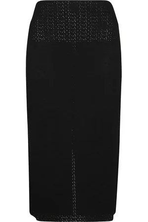 Victoria Beckham Dames, Rokken, Zwart, Maat: L