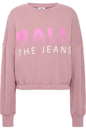 Ball Dames, Sweatshirts & Hoodies, Paars, Maat: M Katoen