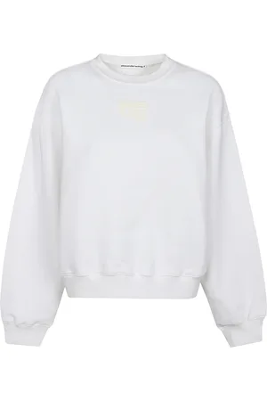 Alexander Wang Dames, Sweatshirts & Hoodies, Wit, Maat: S Katoen