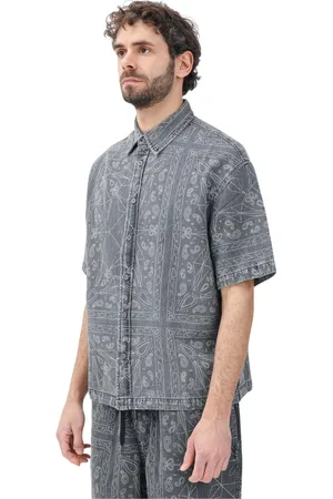 Armani Exchange Heren, Overhemden, Grijs, Maat: XL Katoen