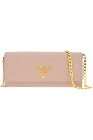 Prada Dames, Tassen, Roze, Maat: ONE Size Leer