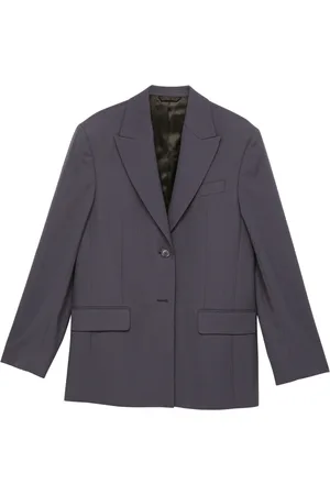 Acne Studios Dames, Jassen, Blauw, Maat: M Wol