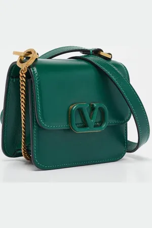 VALENTINO Dames, Pre-owned, Groen, Maat: ONE Size Leer
