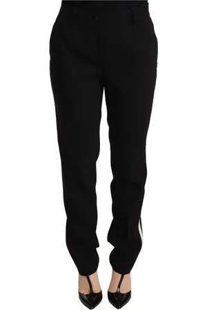 Dolce & Gabbana Dames, Broeken, Zwart, Maat: 2XS Zijde