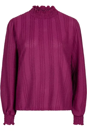lofty manner Dames, Tops, Paars, Maat: XS Poliester