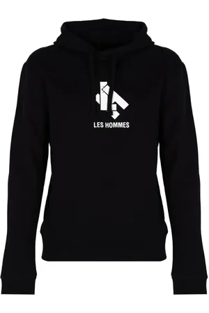 Les Hommes Heren, Sweatshirts & Hoodies, Zwart, Maat: S Katoen