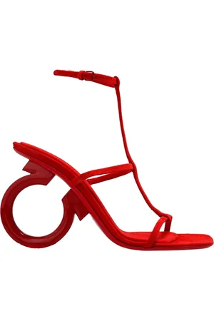 Salvatore Ferragamo Dames, Schoenen, Rood, Maat: 37 1/2 EU Leer