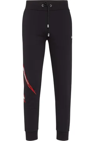 Philipp Plein Heren, Broeken, Zwart, Maat: XL Katoen