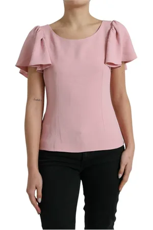 Dolce & Gabbana Dames, Blouses & Shirts, Roze, Maat: M Viscose