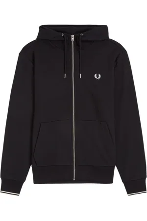 Fred Perry Heren, Sweatshirts & Hoodies, Zwart, Maat: 2XL Katoen