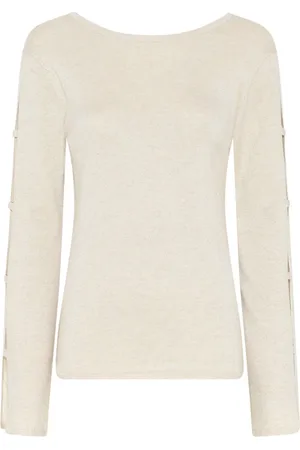 Bruuns Bazaar Dames, Truien, Wit, Maat: L Viscose
